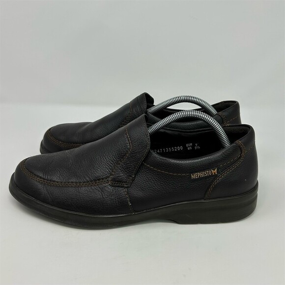 Mephisto Men\'s Slip-On Loafers Dark Brown Moc Toe Comfort Casual Shoes Size 9.5 main image 3